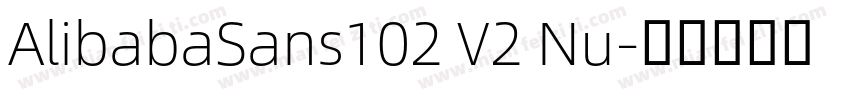 AlibabaSans102 V2 Nu字体转换